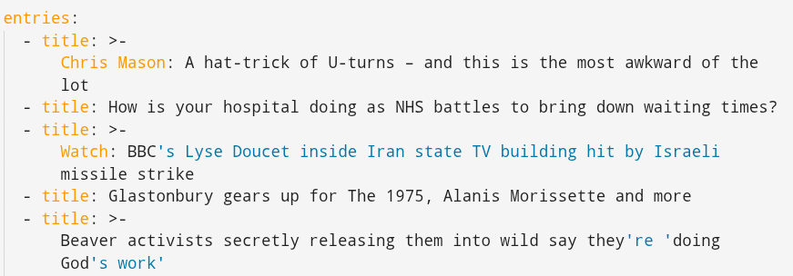 Headlines